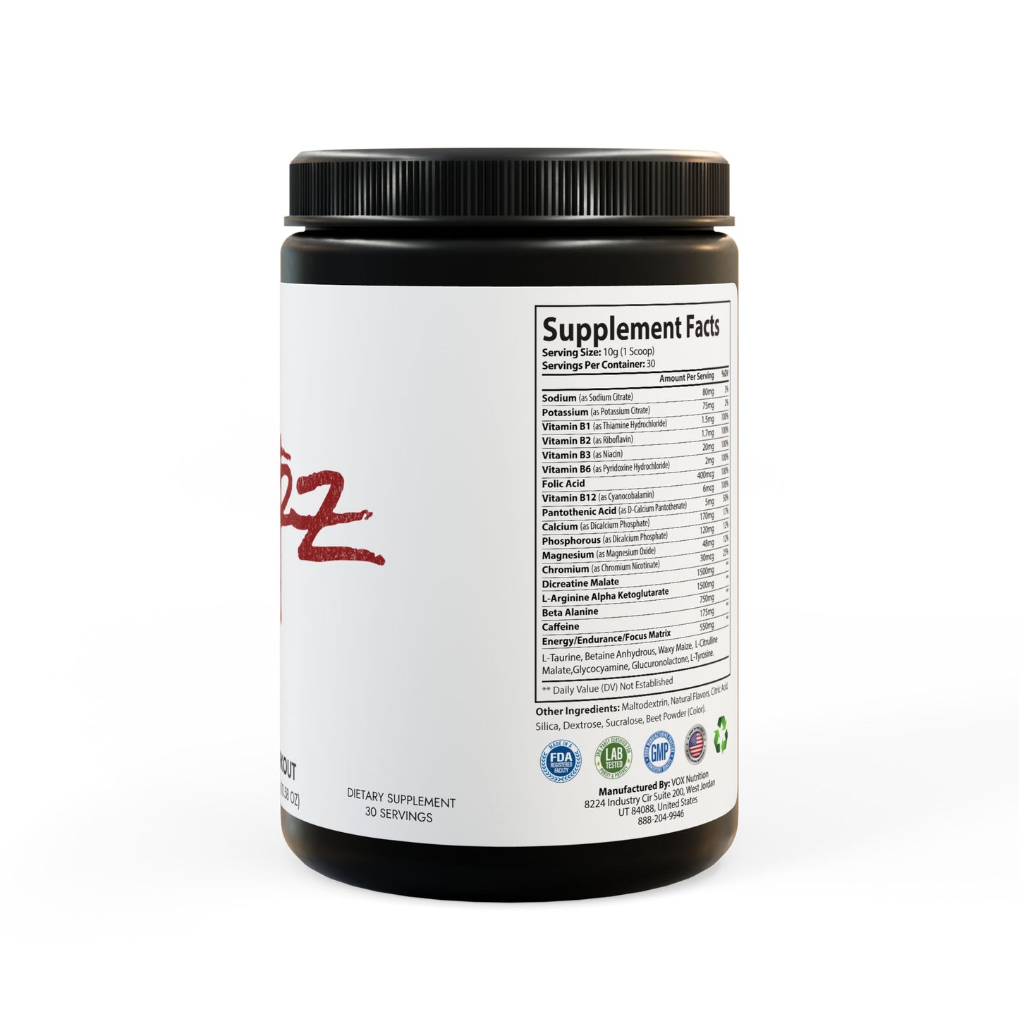 Aftrz Pre-Workout Supplement, Watermelon (300g, 10.58oz)