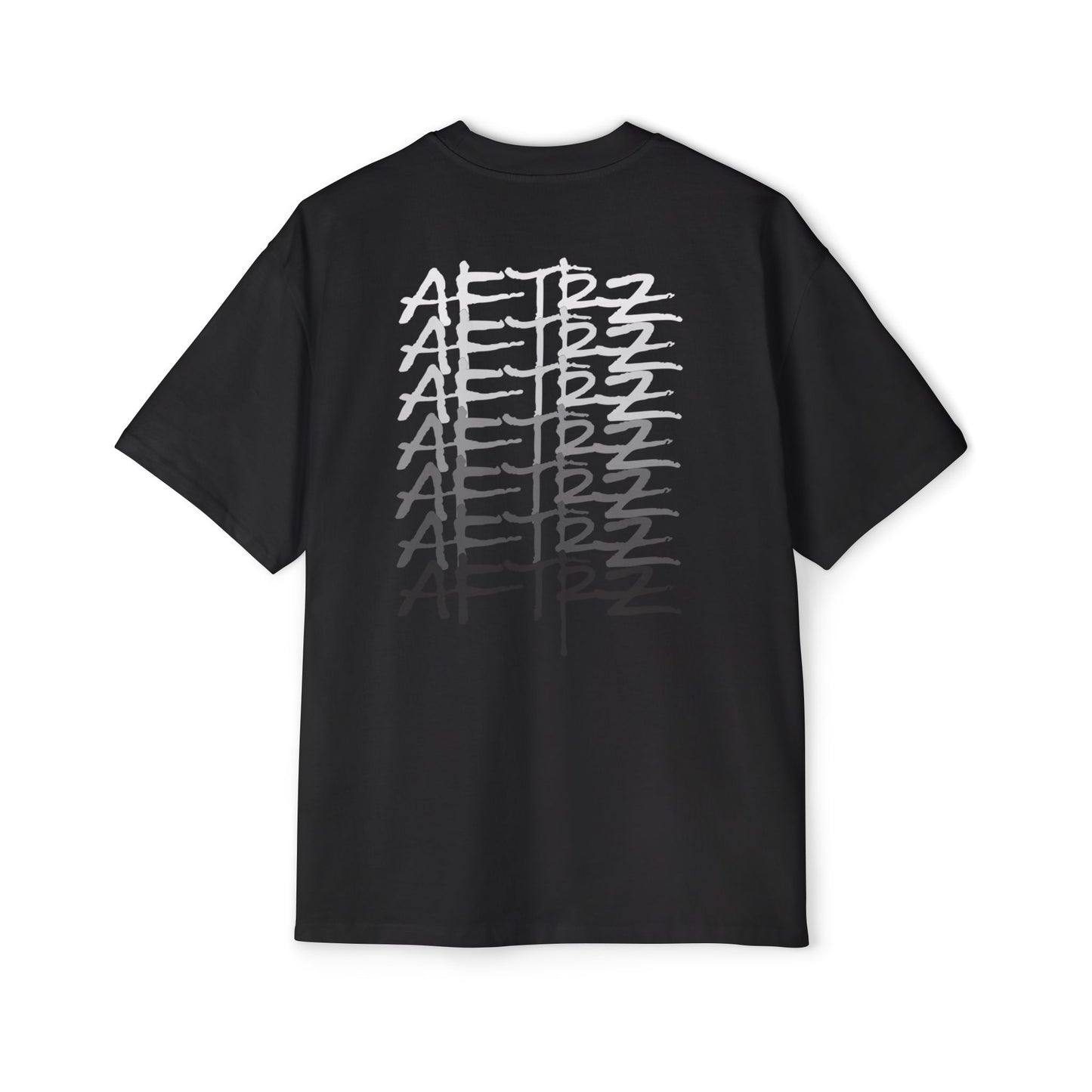 Aftrz Gradient Premium Drop Shoulder Oversized Short Sleeve T-Shirt