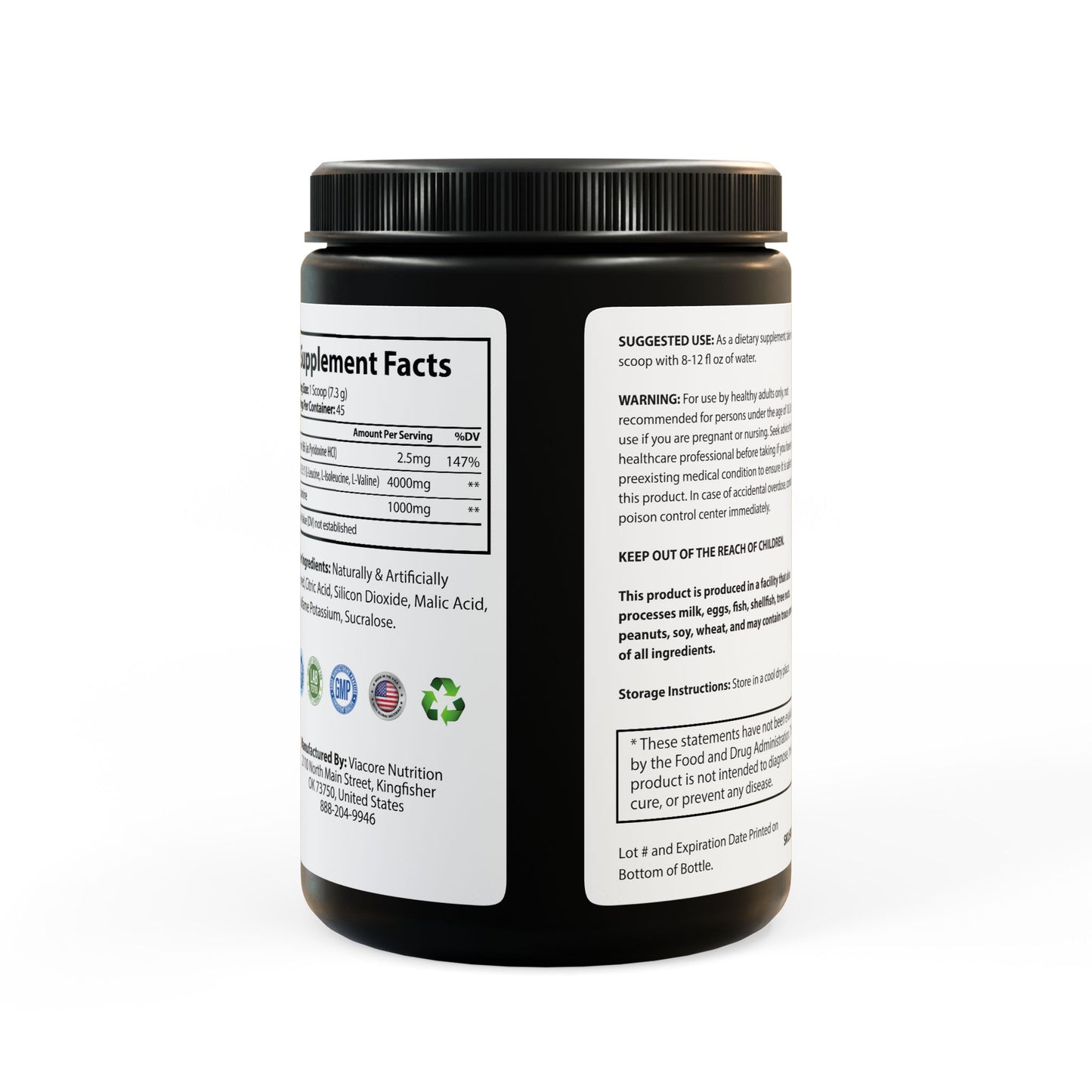 Aftrz BCAA Supplement, Watermelon (325g, 11.46oz, 45 servings)