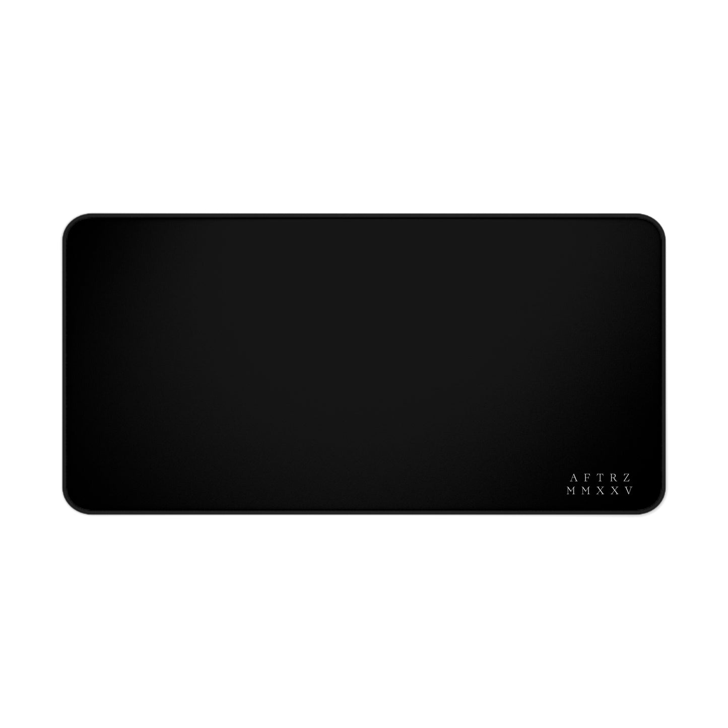 AFTRZ MMXXV Sleek Black Desk Mat with Textured Surface