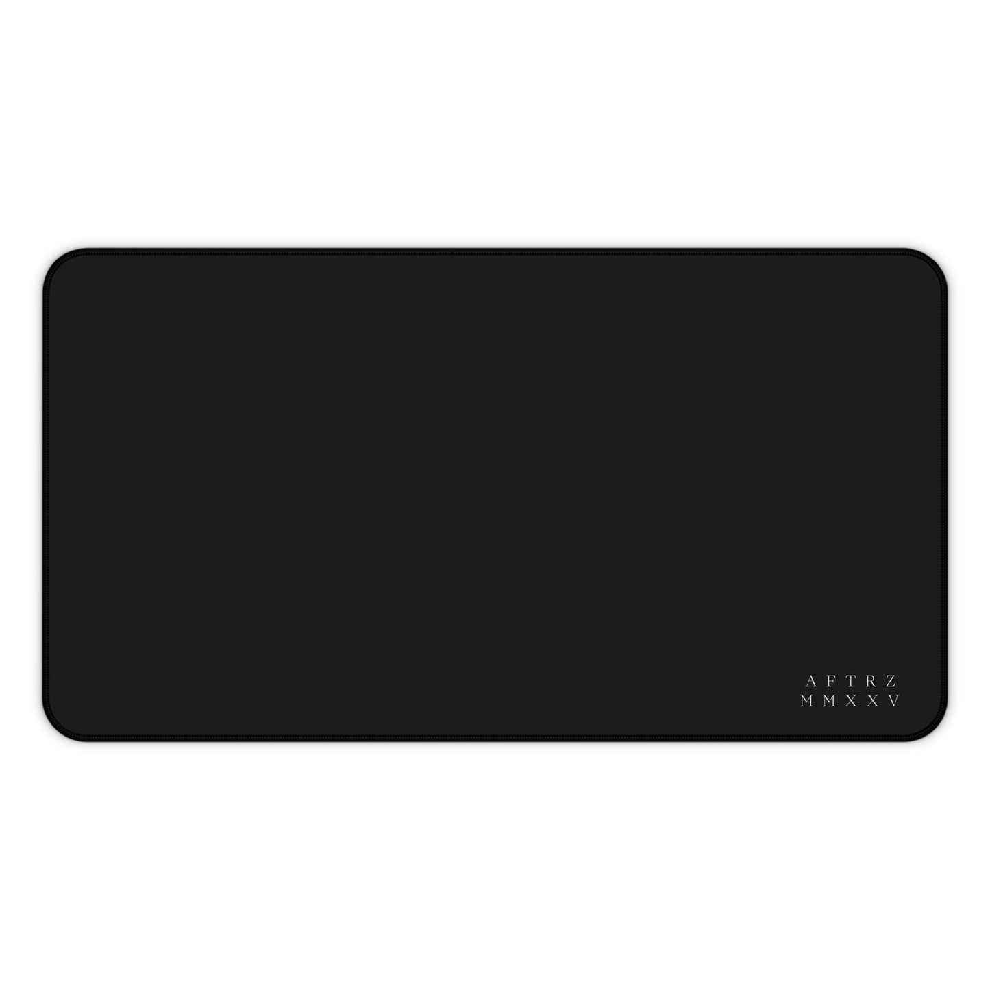 AFTRZ MMXXV Sleek Black Desk Mat with Textured Surface
