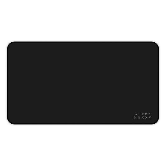 AFTRZ MMXXV Sleek Black Desk Mat with Textured Surface