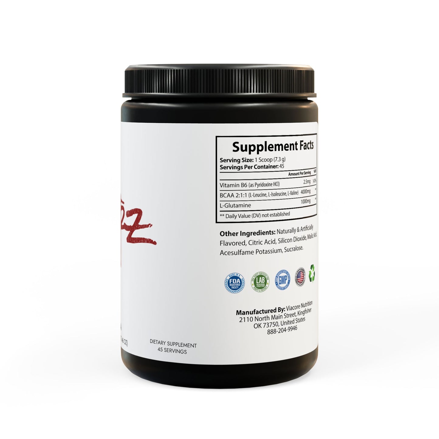 Aftrz BCAA Supplement, Watermelon (325g, 11.46oz, 45 servings)