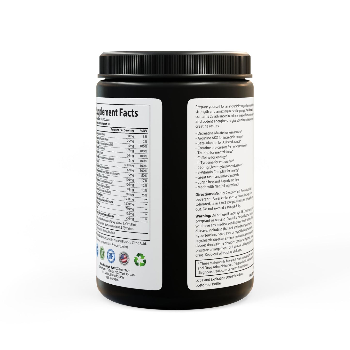Aftrz Pre-Workout Supplement, Watermelon (300g, 10.58oz)
