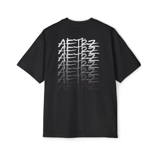 Aftrz Gradient Premium Drop Shoulder Oversized Short Sleeve T-Shirt