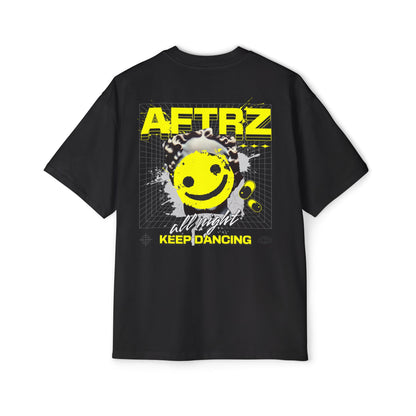 Oversized Aftrz Keep Dancing Premium Drop Shoulder Short Sleeve T-Shirt