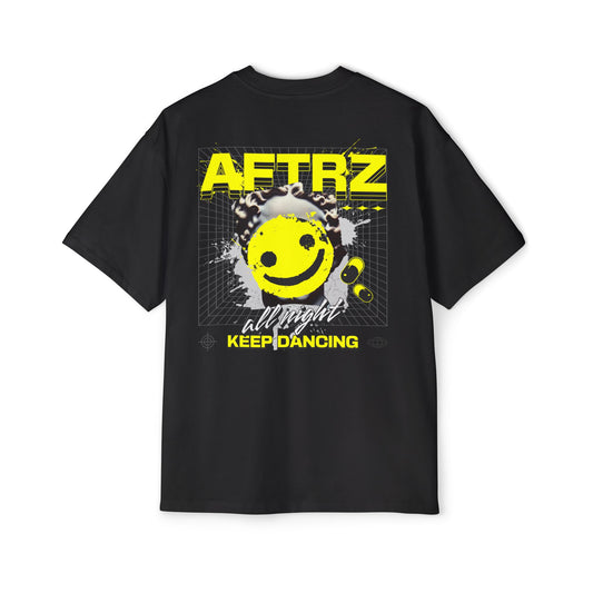 Oversized Aftrz Keep Dancing Premium Drop Shoulder Short Sleeve T-Shirt