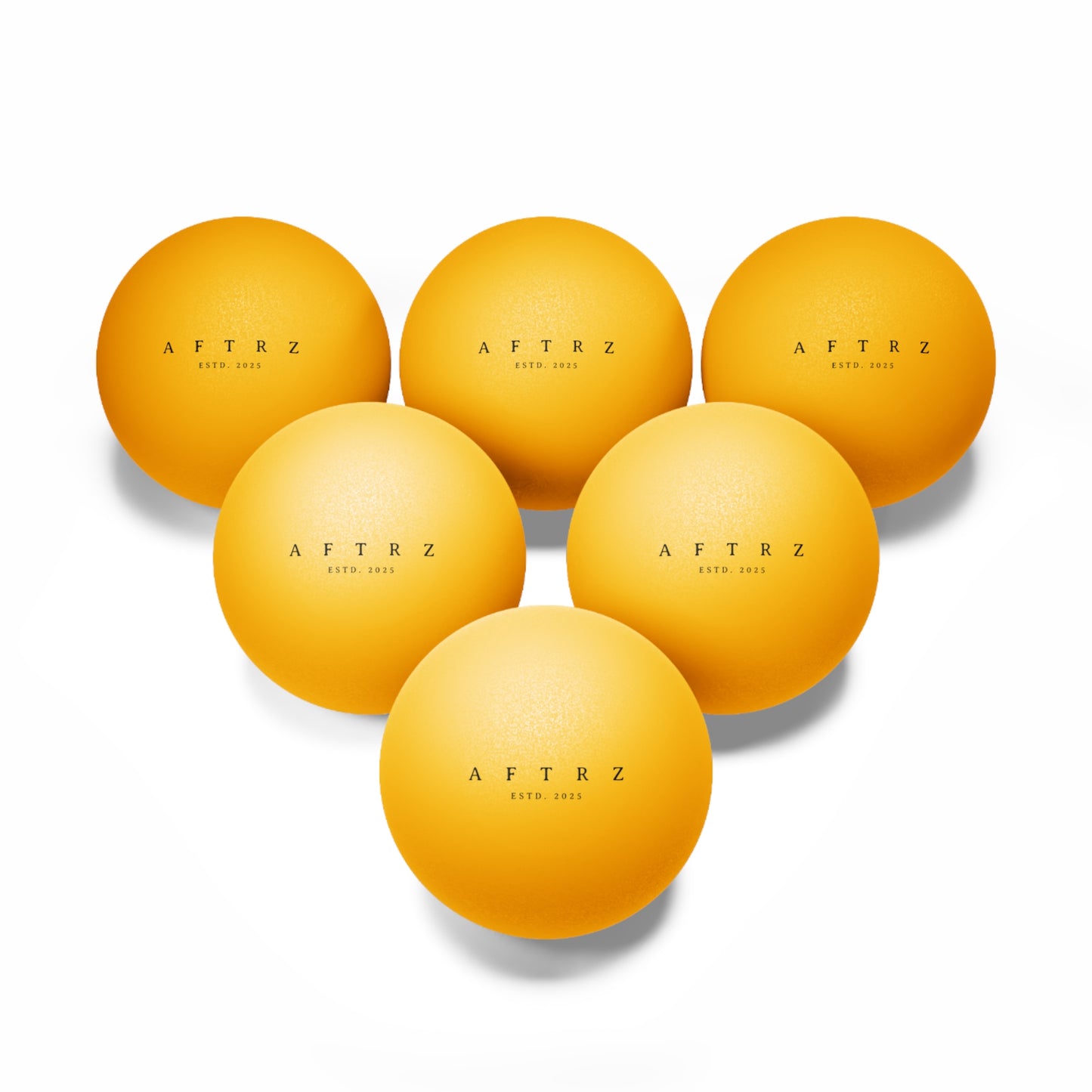 Aftrz Minimalist Ping Pong Balls - Set of 6
