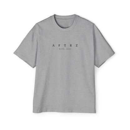 Aftrz Classics Heavy Oversized Short Sleeve T-Shirt - Grey with Black Logo