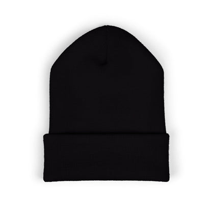 AFTRZ Grunge Logo Embroidered Cuffed Beanie — Streetwear Knit Hat