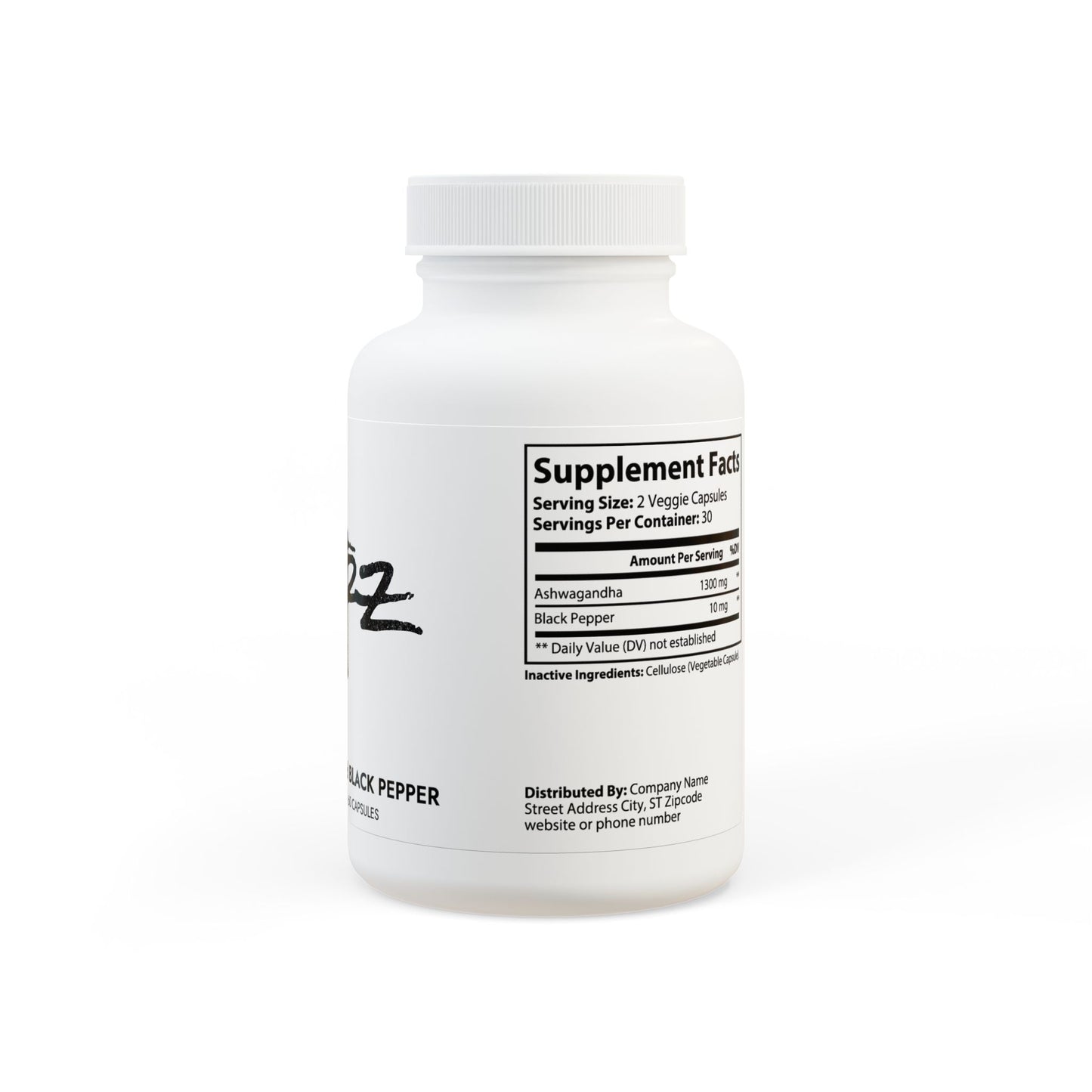 Aftrz Ashwagandha and Black Pepper Supplement (60 capsules)