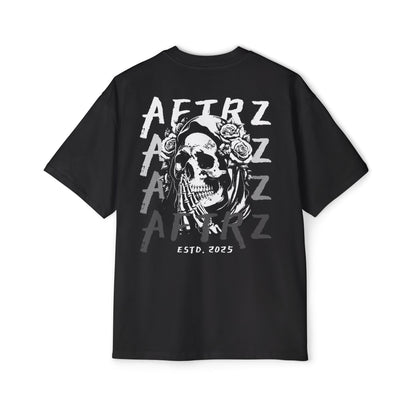 Aftrz Prayer Skeleton Premium Drop Shoulder Short Sleeve T-Shirt